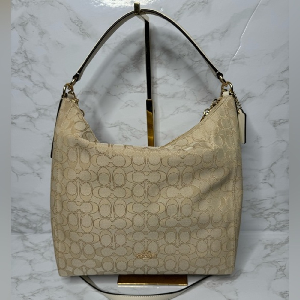 Coach Signature Celeste Convertible Hobo, Two Way Bag #F58327 NWT 2017